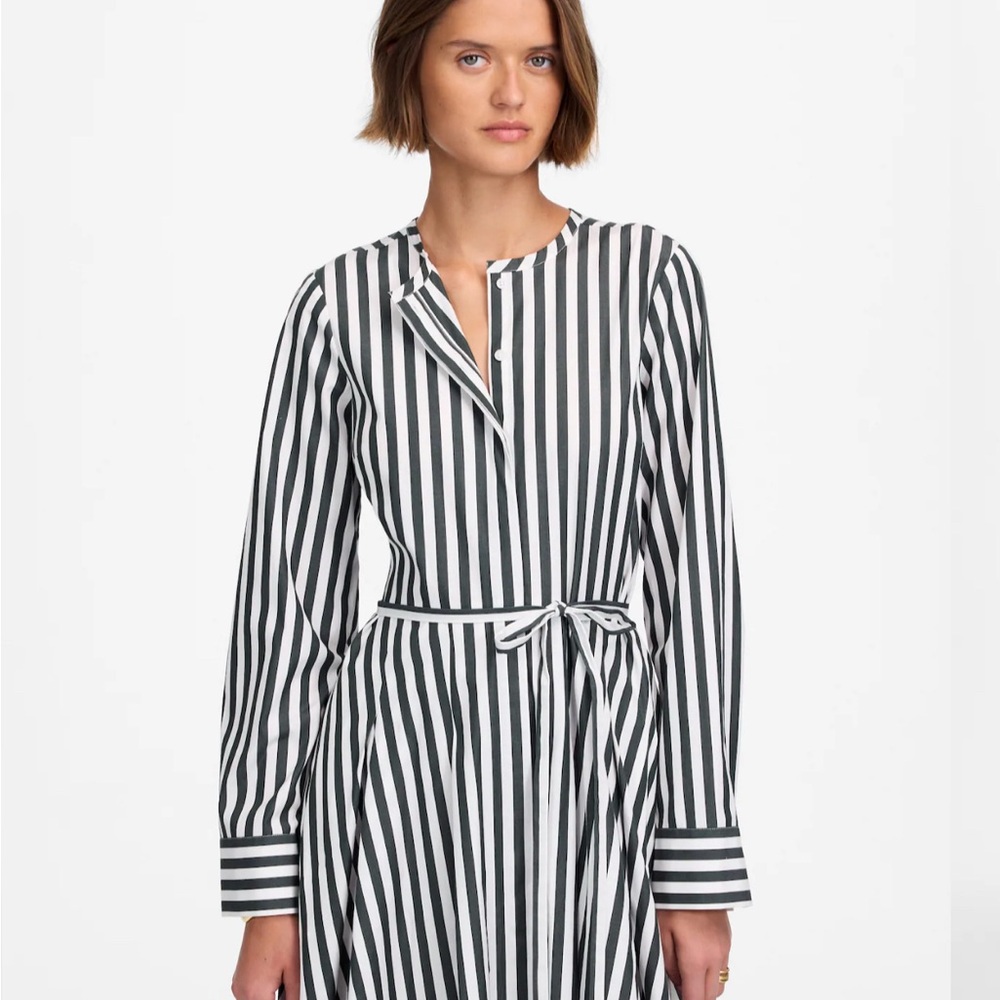Madewell tie-waist  Midi shirt dress Size 4 - Picture 2 of 12